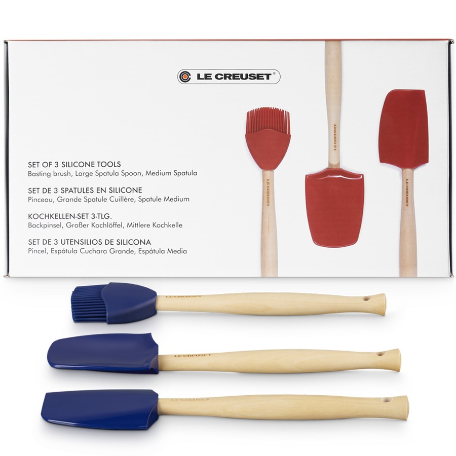 additioanl image for  Le Creuset Set of 3 Craft Spatulas A/Blu 
