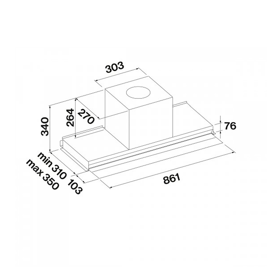 additioanl image for  Falmec Cooker Hood No Drop 90 cm 