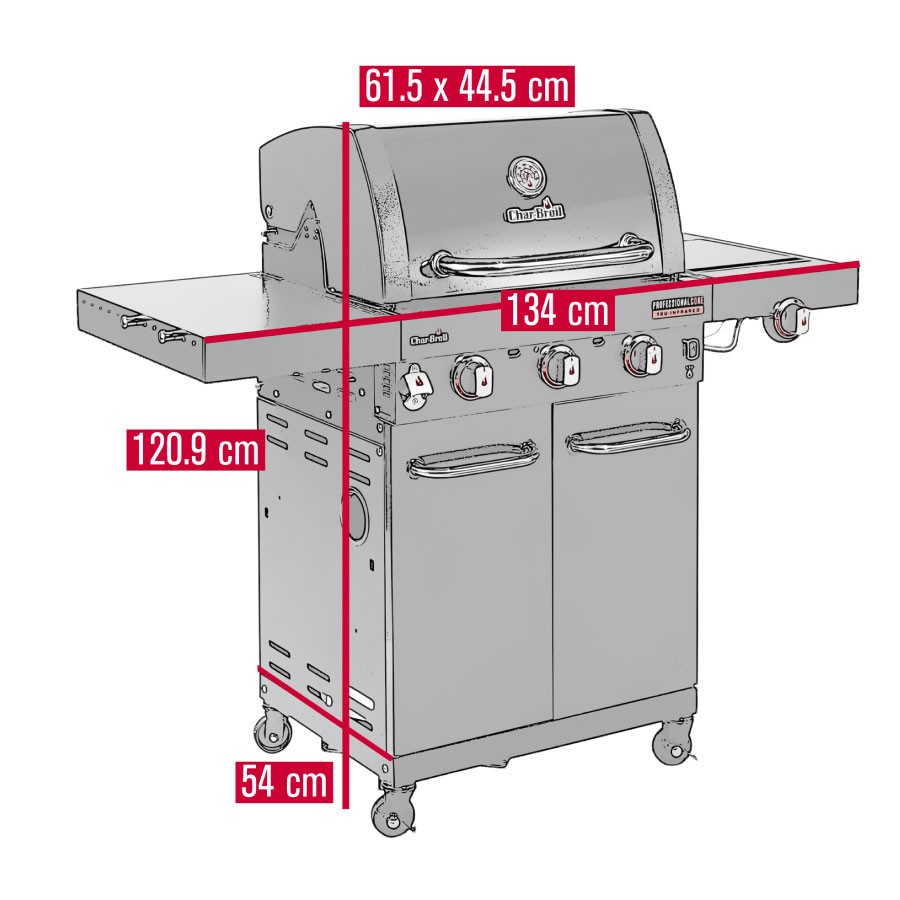additioanl image for  Char-Broil Professional Core Barbeque B3 