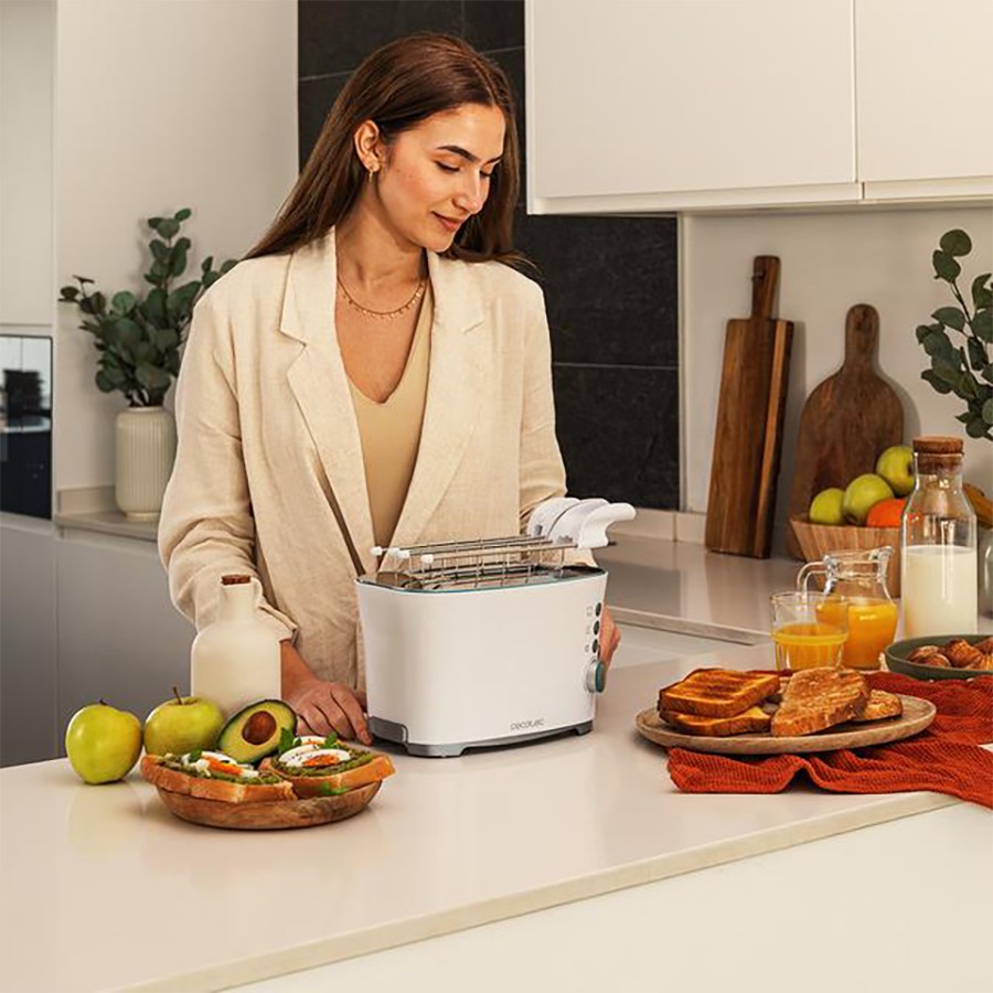 additioanl image for  Cecotec Toaster Double Width White 650 W 