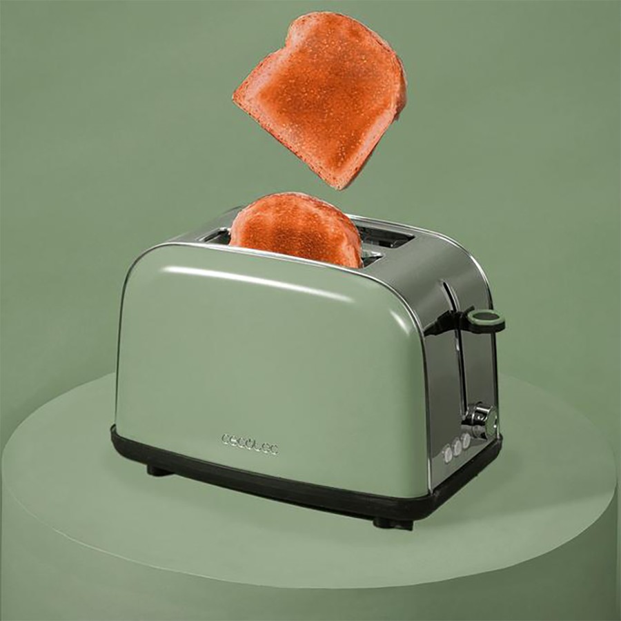 additioanl image for  Cecotec Toaster S/Steel & Green 850 W 