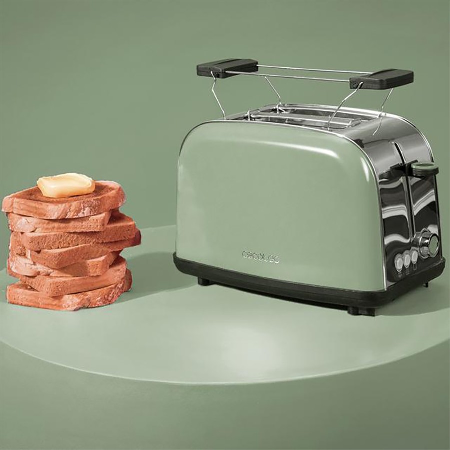 additioanl image for  Cecotec Toaster S/Steel & Green 850 W 
