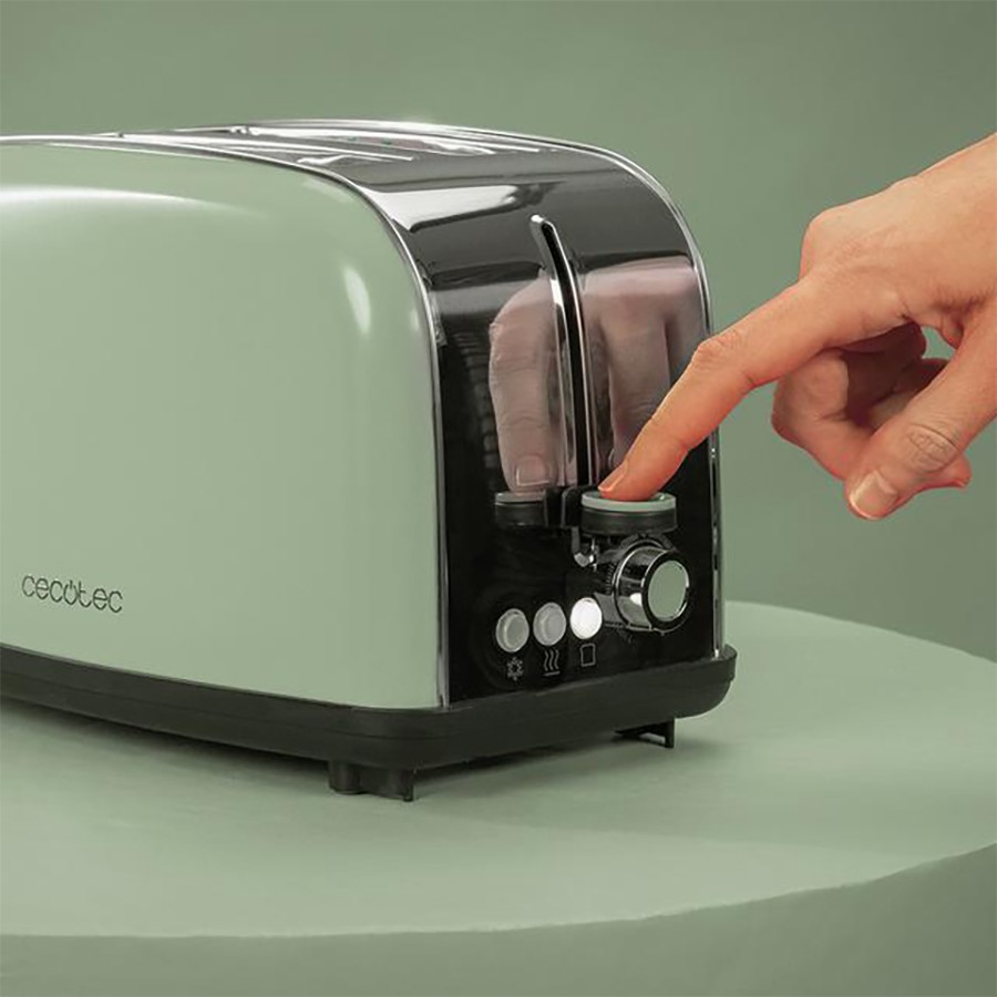 additioanl image for  Cecotec Toaster S/Steel & Green 850 W 