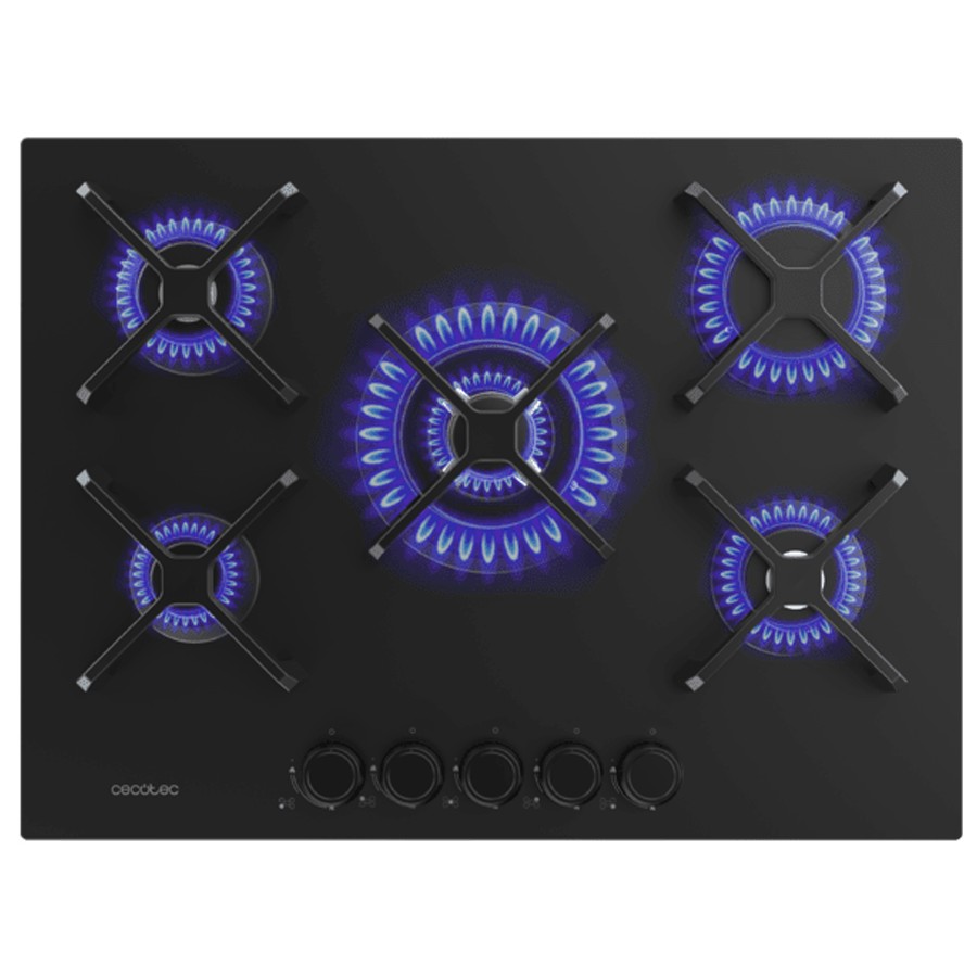 additioanl image for  Cecotec Hob Gas 5 Burners Black 