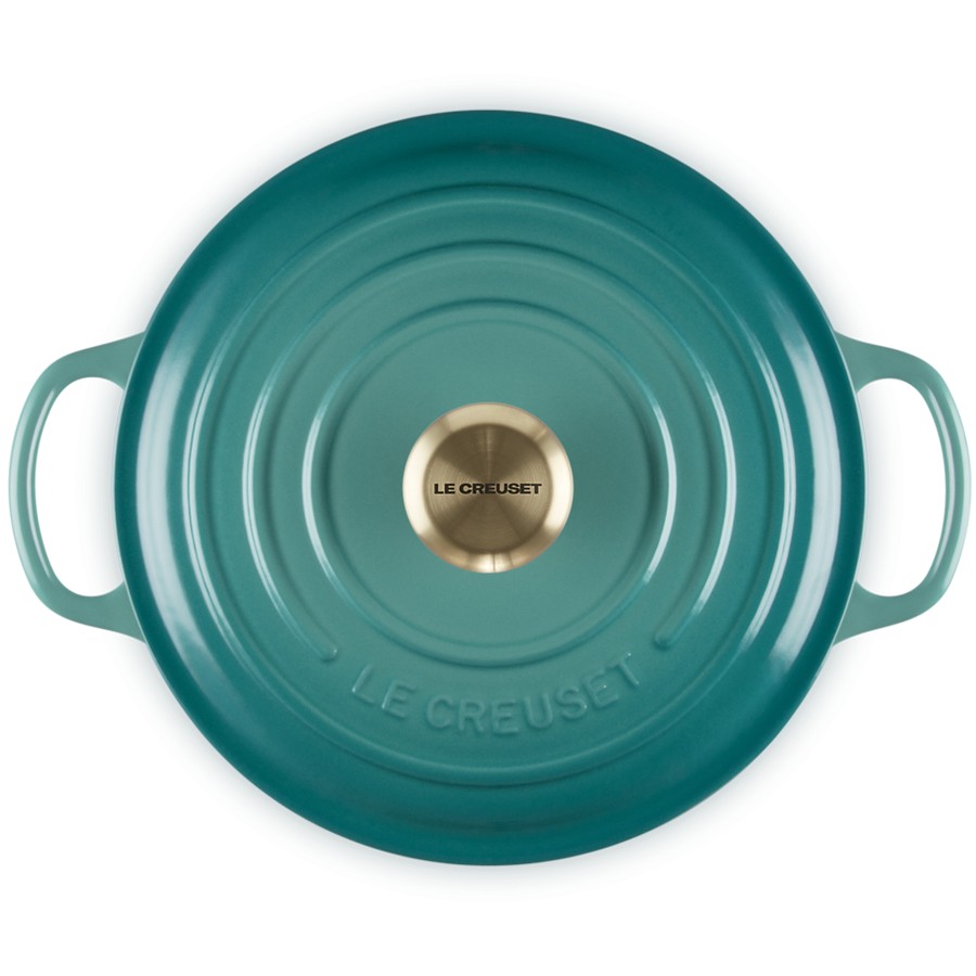 additioanl image for  Le Creuset Round Cass Bleu Riviera 22 cm 