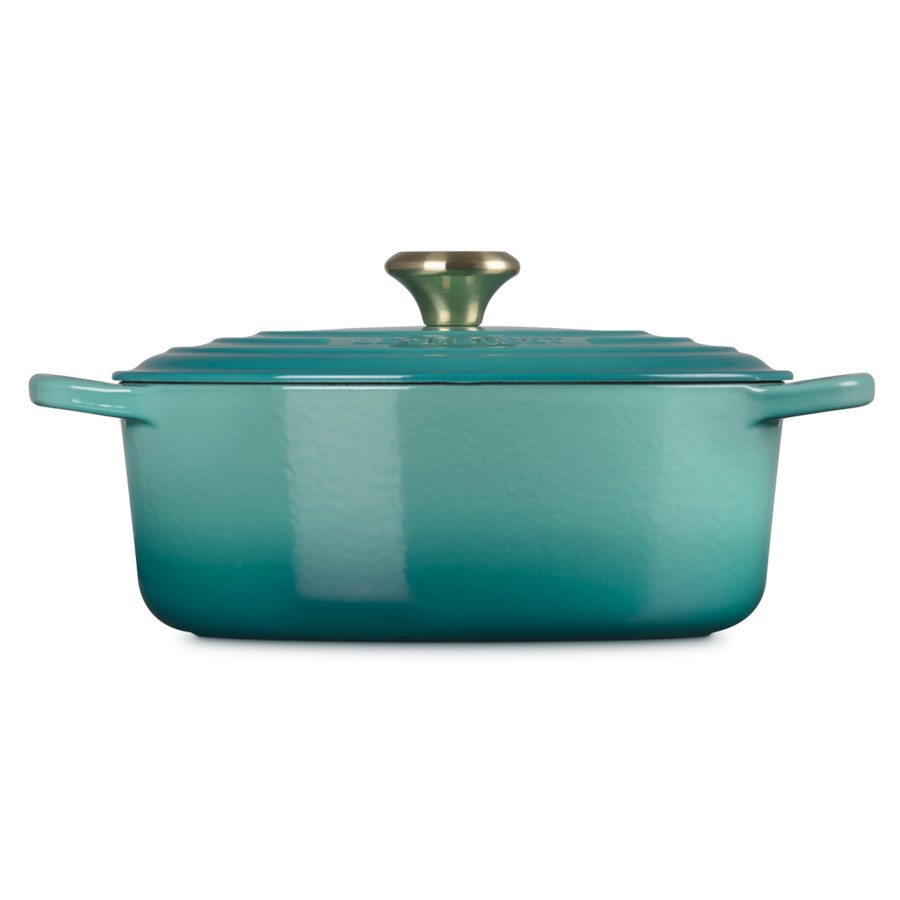 additioanl image for  Le Creuset Oval Coco. Bleu Riviera 27 cm 