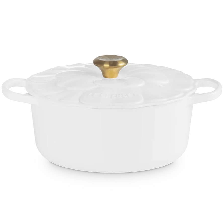 additioanl image for  Le Creuset Petal Round Cass. White 26 cm 
