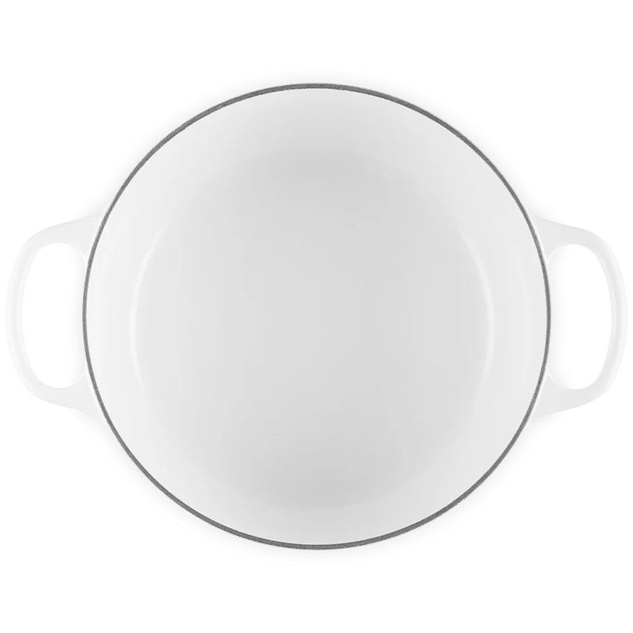 additioanl image for  Le Creuset Petal Round Cass. White 26 cm 