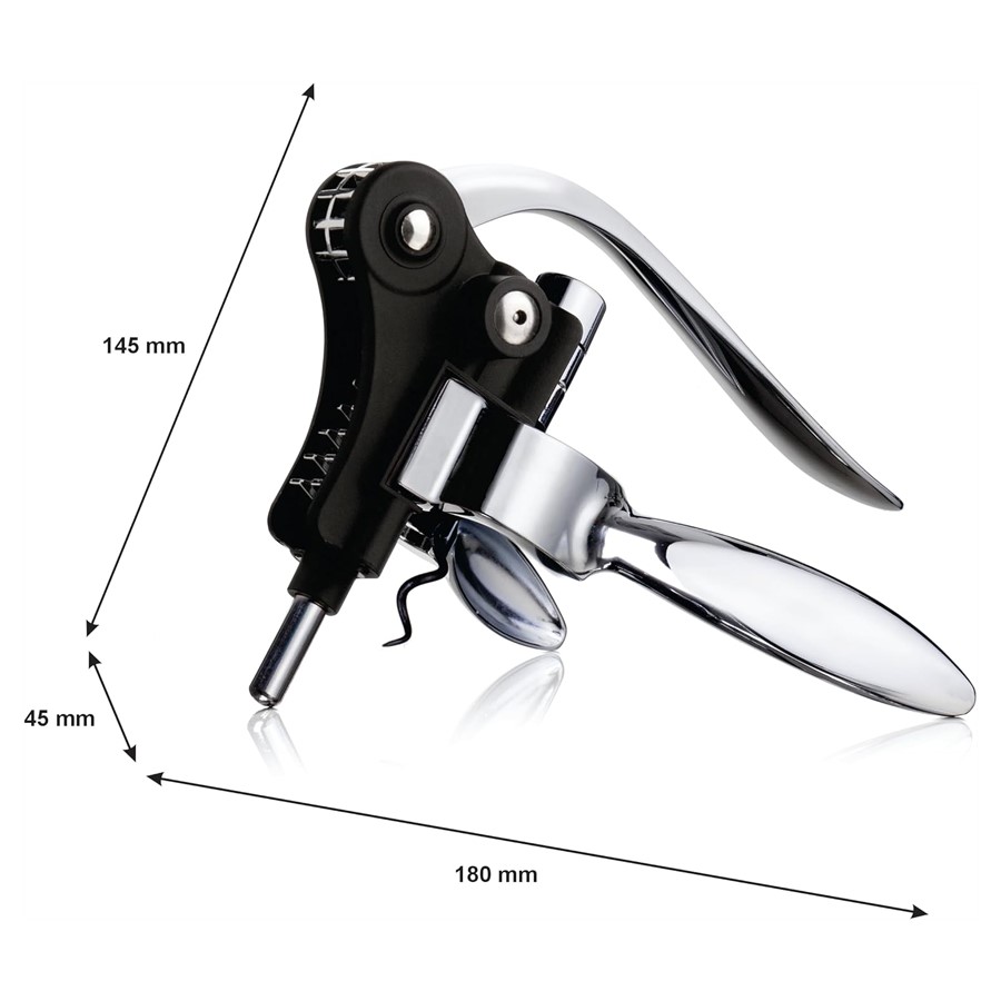 additioanl image for  Vacuvin Lever Corkscrew Horizontal Black 