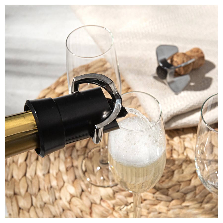 additioanl image for  Vacuvin Champagne Saver & Server Black 