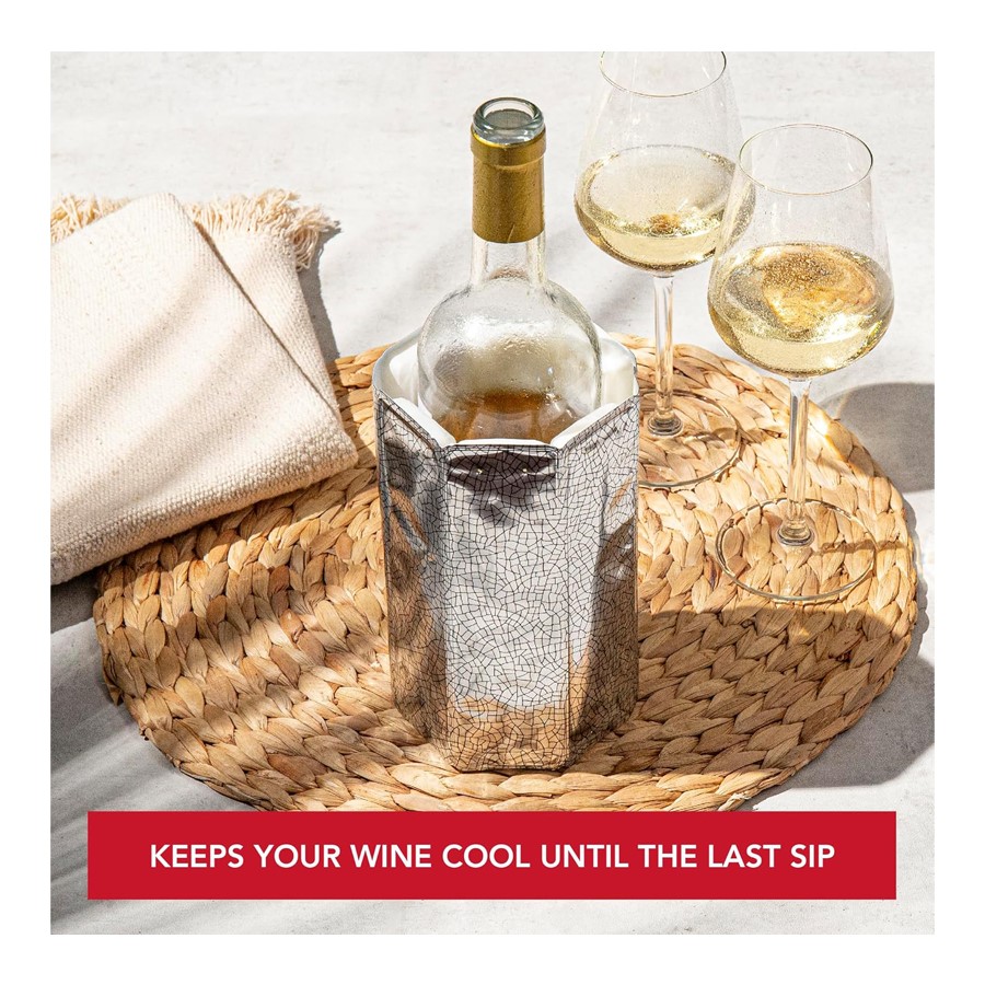 additioanl image for  Vacuvin Wine Cooler Sleeve Silver 