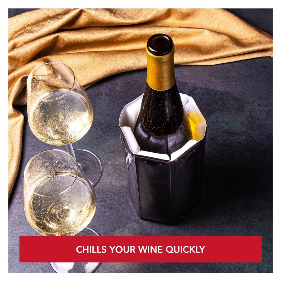 additioanl image for  Vacuvin Wine Cooler Sleeve Black 