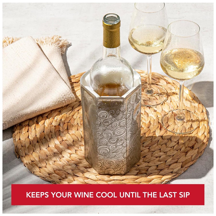 additioanl image for  Vacuvin Wine Cooler Sleeve Platinum 
