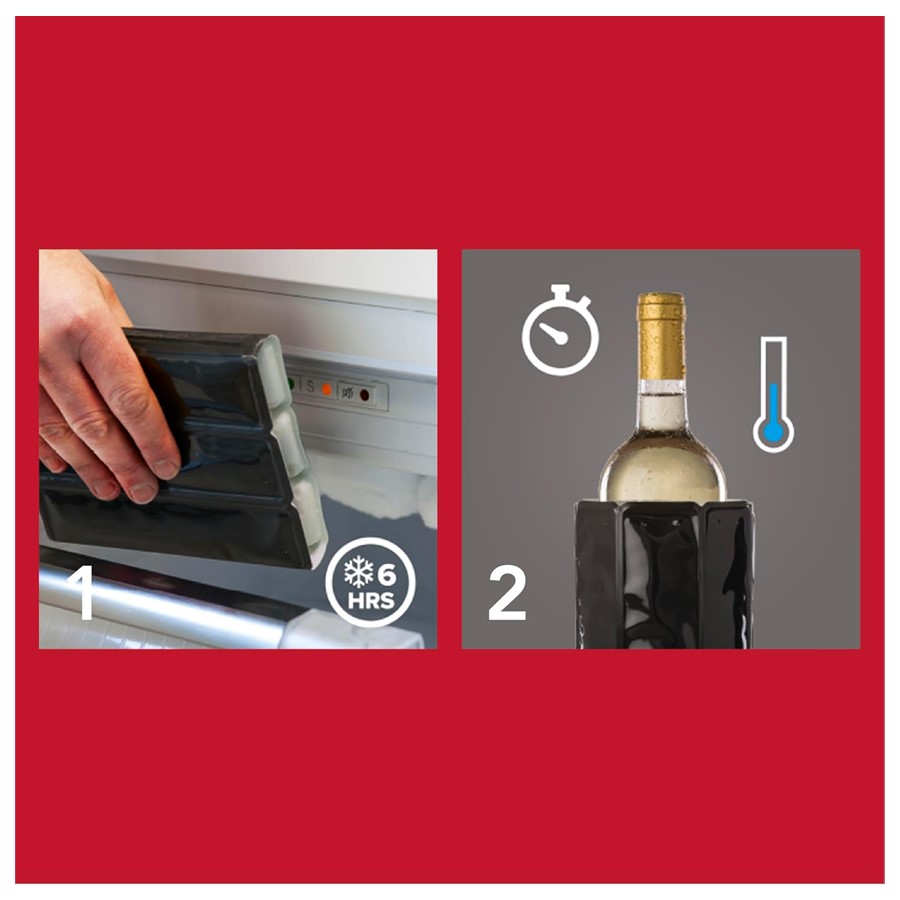 additioanl image for  Vacuvin Wine Cooler Sleeve Platinum 