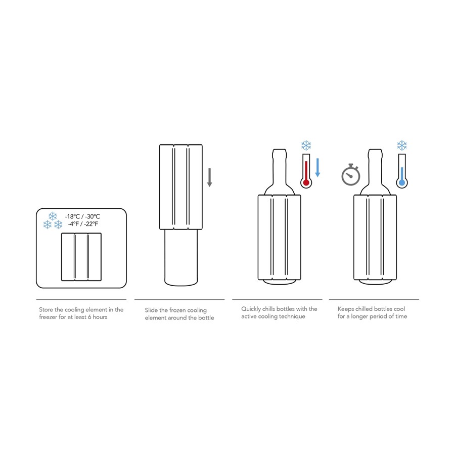 additioanl image for  Vacuvin Wine Cooler Elegant Black 