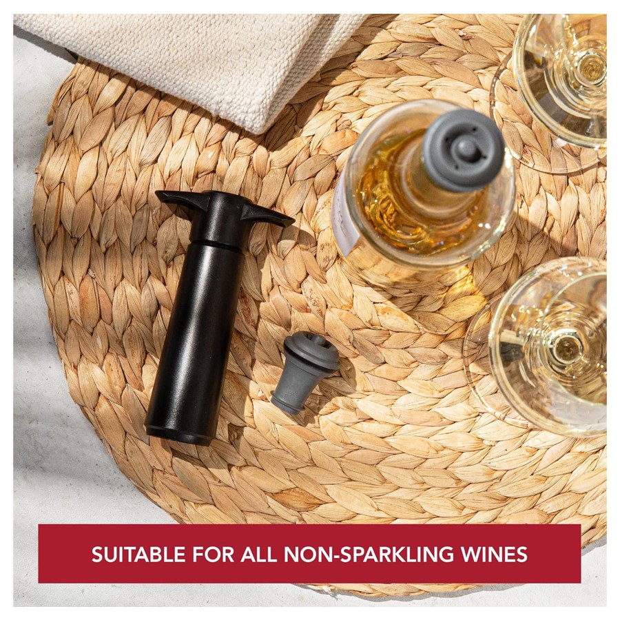 additioanl image for  Vacuvin Wine Saver Set Black 