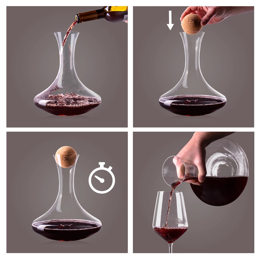 additioanl image for  Vacuvin Wine Decanter (Crystal Glass) 