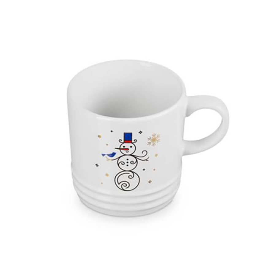 additioanl image for  Le Creuset Snowman Mug White 350 ml 