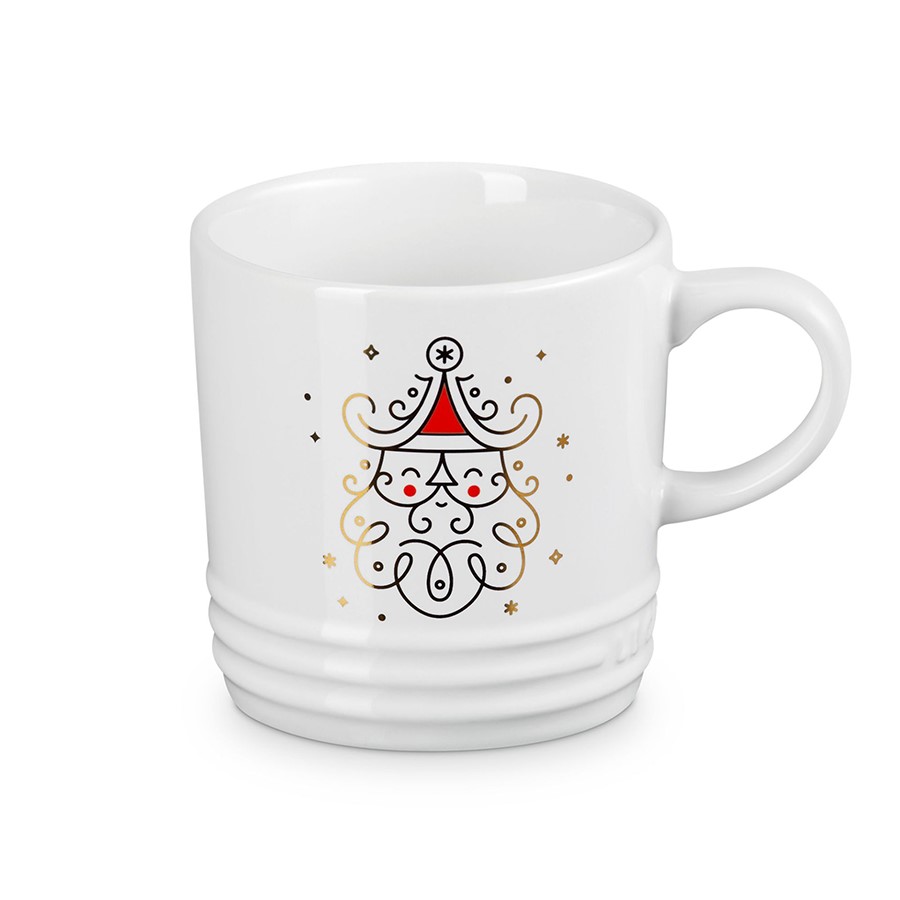 additioanl image for  Le Creuset Santa Claus Mug White 350 ml 