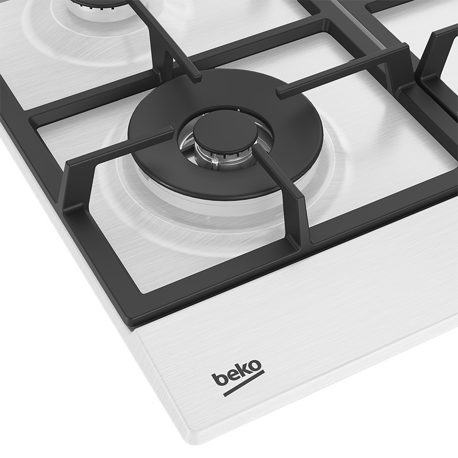 additioanl image for  Beko Hob Gas 4 Burner White 60 cm 