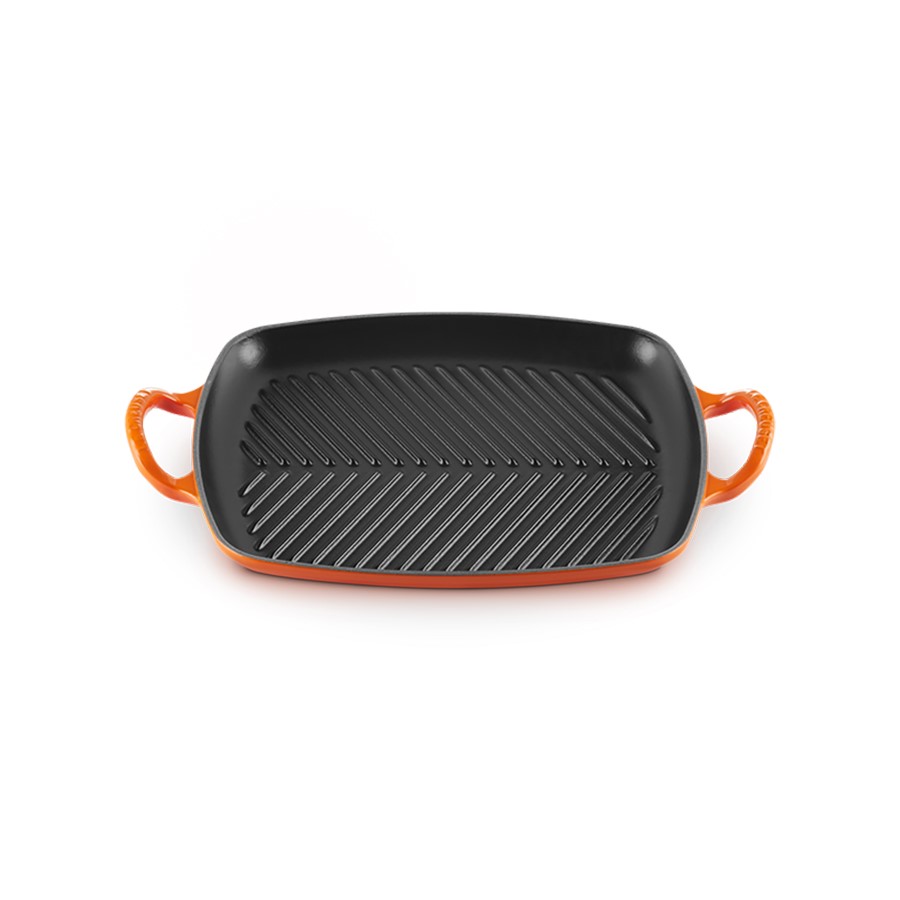 additioanl image for  Le Creuset Low Rect. Grill Flame 30 cm 