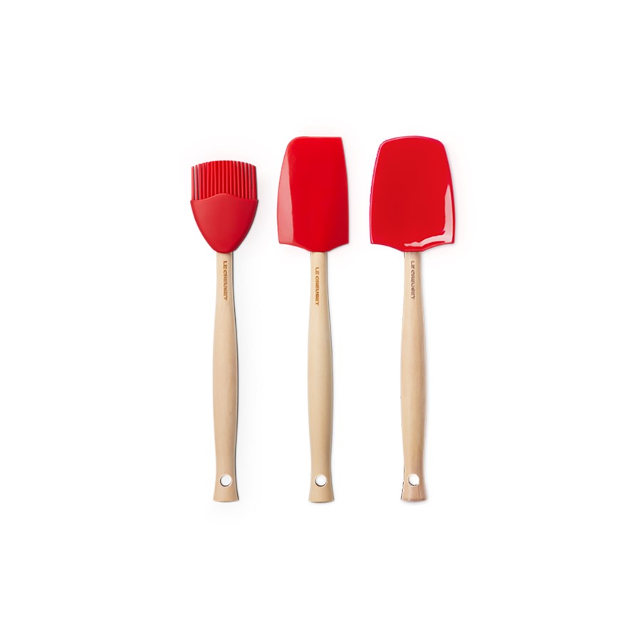 additioanl image for  Le Creuset Set of 3 Craft Spatula Cerise 