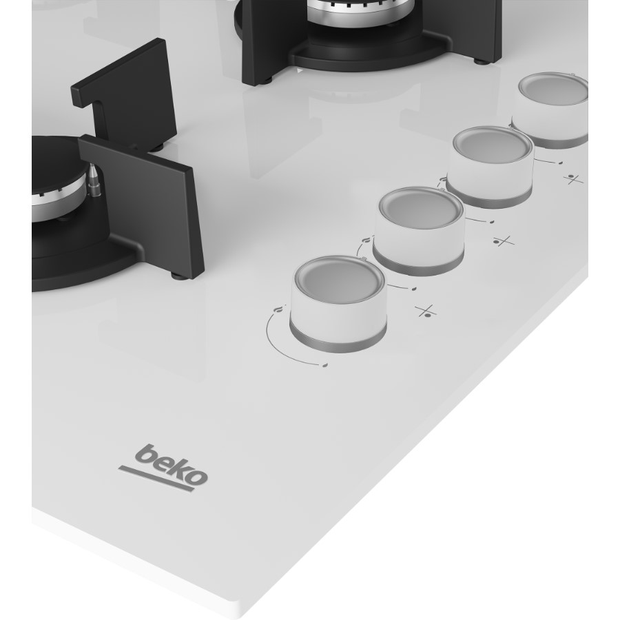 additioanl image for  Beko Hob Gas 4 Burners White 60 cm 