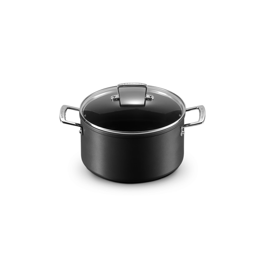 additioanl image for  Le Creuset Deep Cass+Glass Lid Blk 24 cm 