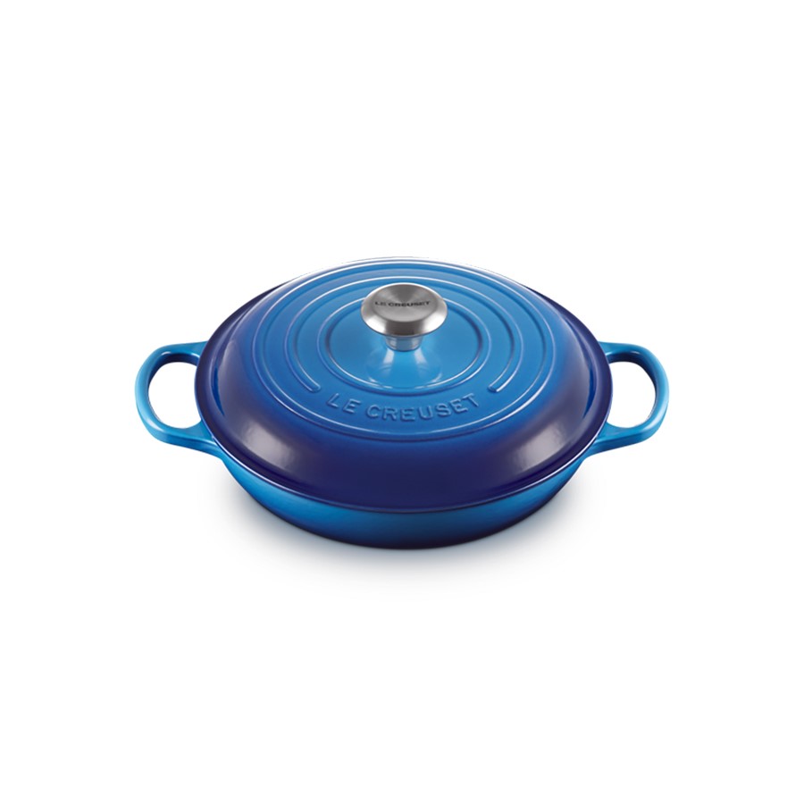 additioanl image for  Le Creuset Low Casserole Azure Blue 26cm 