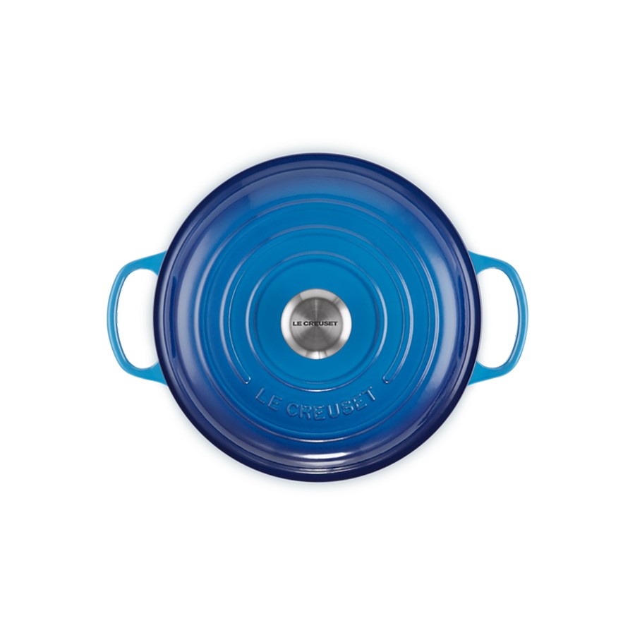 additioanl image for  Le Creuset Low Casserole Azure Blue 26cm 