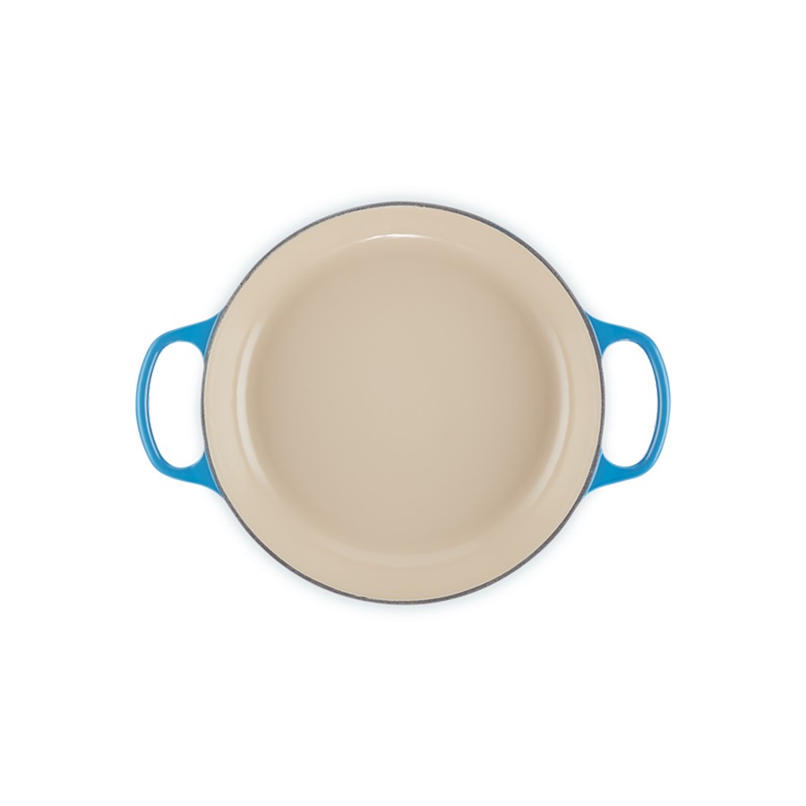 additioanl image for  Le Creuset Low Casserole Azure Blue 26cm 