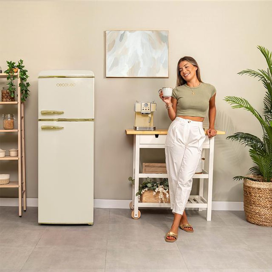 additioanl image for  Cecotec Retro Fridge/Freezer Beige 215 L 