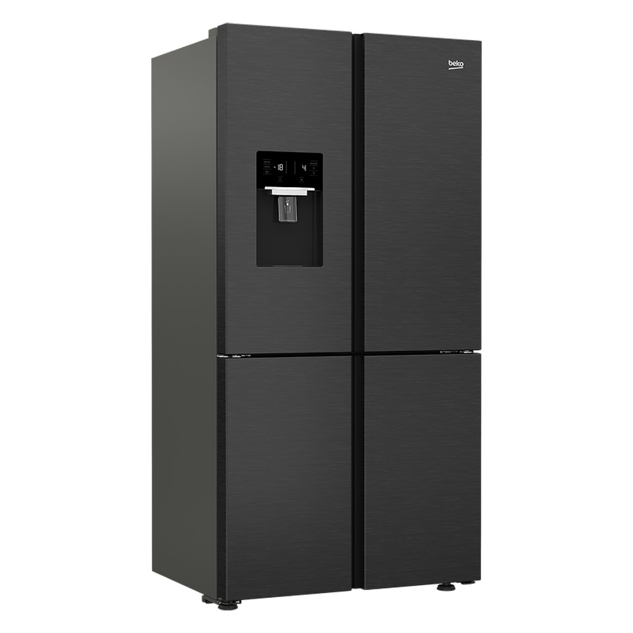 additioanl image for  Beko French Doors With Disp. Dark inox 