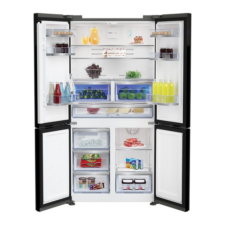 additioanl image for  Beko French Doors With Disp. Dark inox 