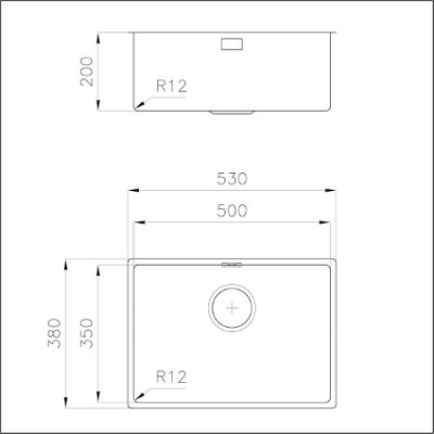 additioanl image for  Foster Sink S/Steel Under Mount  50 x 35 