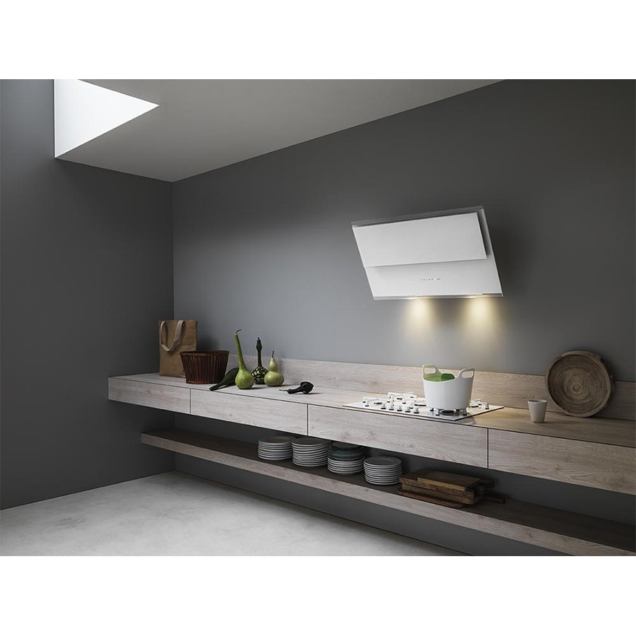 additioanl image for  Falmec Hood Verso Easy White Glass 85 cm 