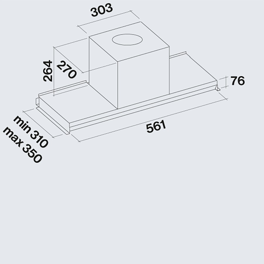 additioanl image for  Falmec Hood Virgola No Drop Touch 60 cm 