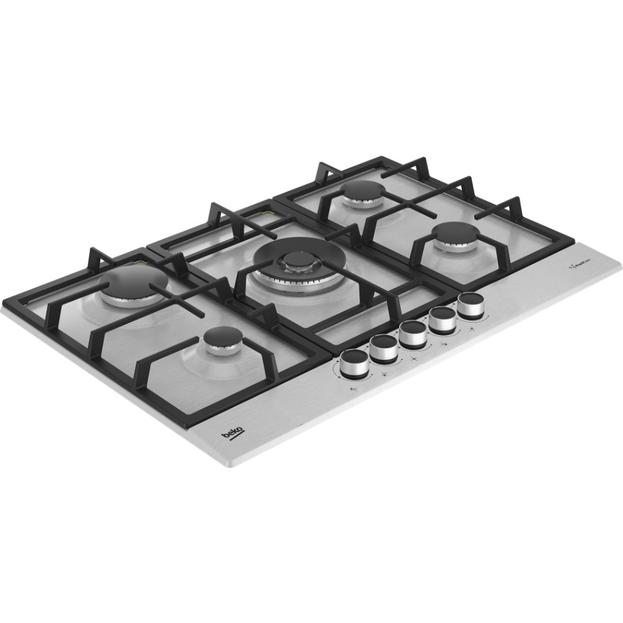 additioanl image for  Beko Hob Gas 5 Burners S/Steel 75 cm 