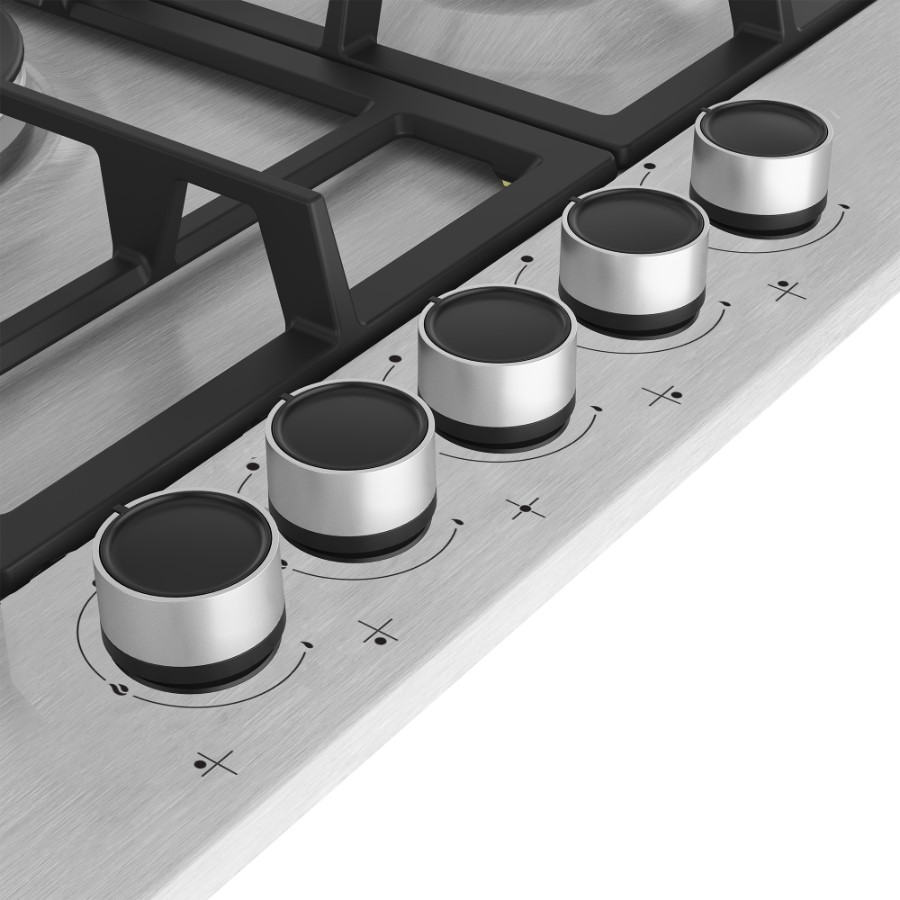 additioanl image for  Beko Hob Gas 5 Burners S/Steel 75 cm 
