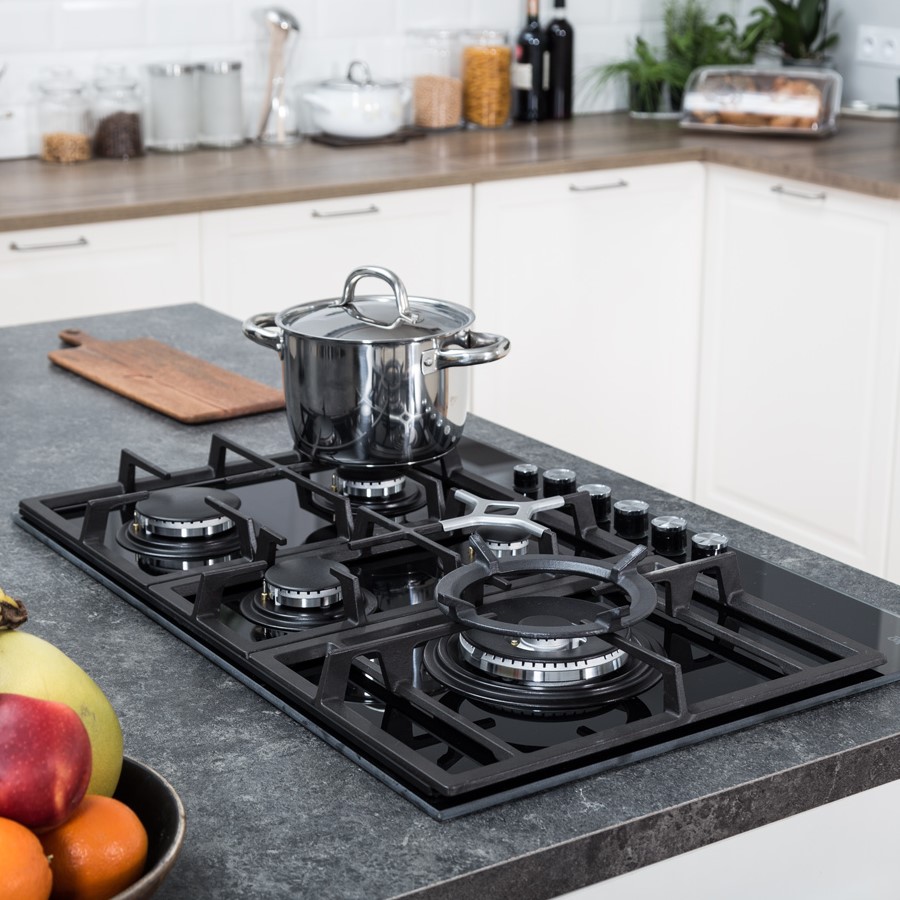 additioanl image for  Beko Hob Gas 5 Burner Glass Black 75 cm 
