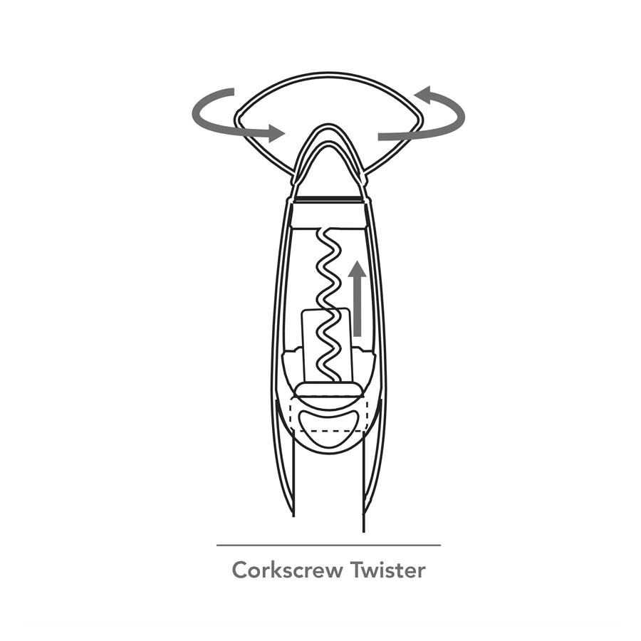 additioanl image for  Vacuvin Twister Corkscrew Black Box 