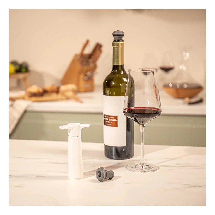additioanl image for  Vacuvin Wine Saver Set White 