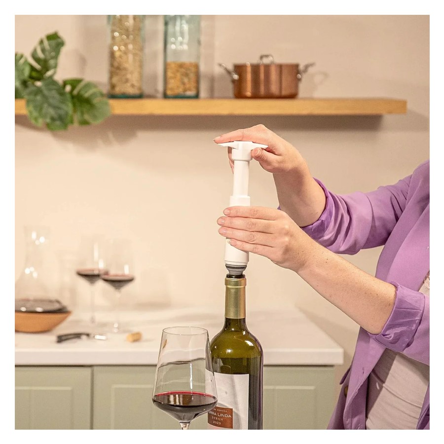 additioanl image for  Vacuvin Wine Saver Set White 