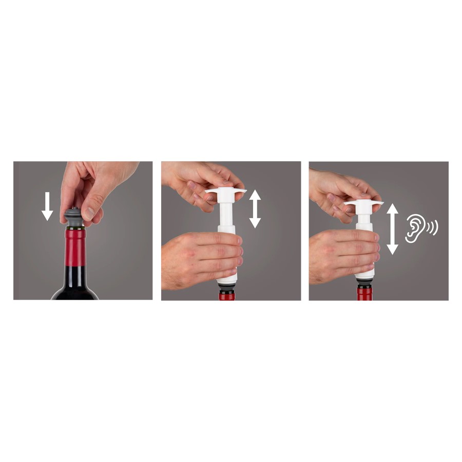 additioanl image for  Vacuvin Wine Saver Set White 