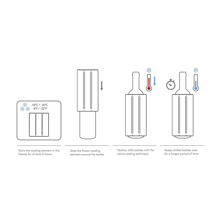 additioanl image for  Vacuvin Wine Cooler Hexo Sand 