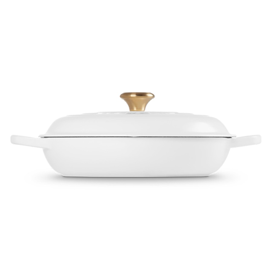 additioanl image for  Le Creuset Shallow Casserole White 30 cm 