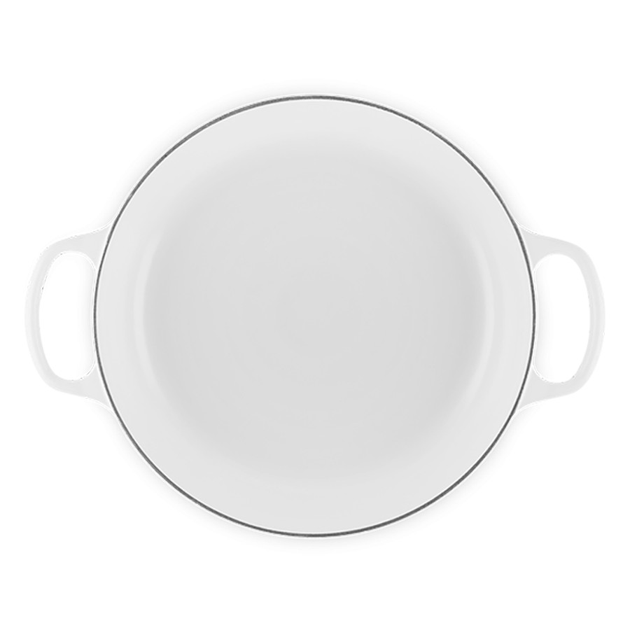 additioanl image for  Le Creuset Shallow Casserole White 30 cm 