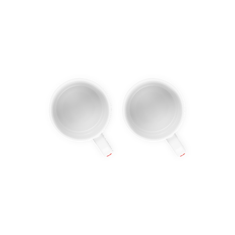 additioanl image for  Le Creuset 2 White Heart Mugs 350 ml. 
