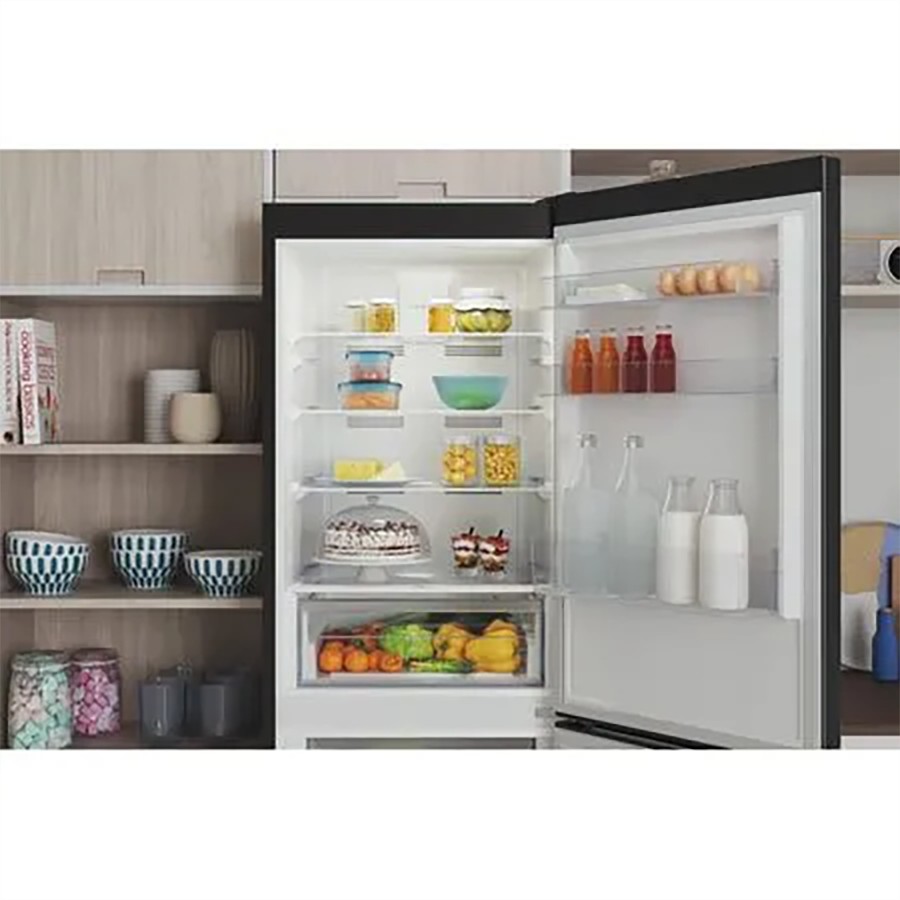 additioanl image for  Indesit Fridge Freezer Black 322 Litres 
