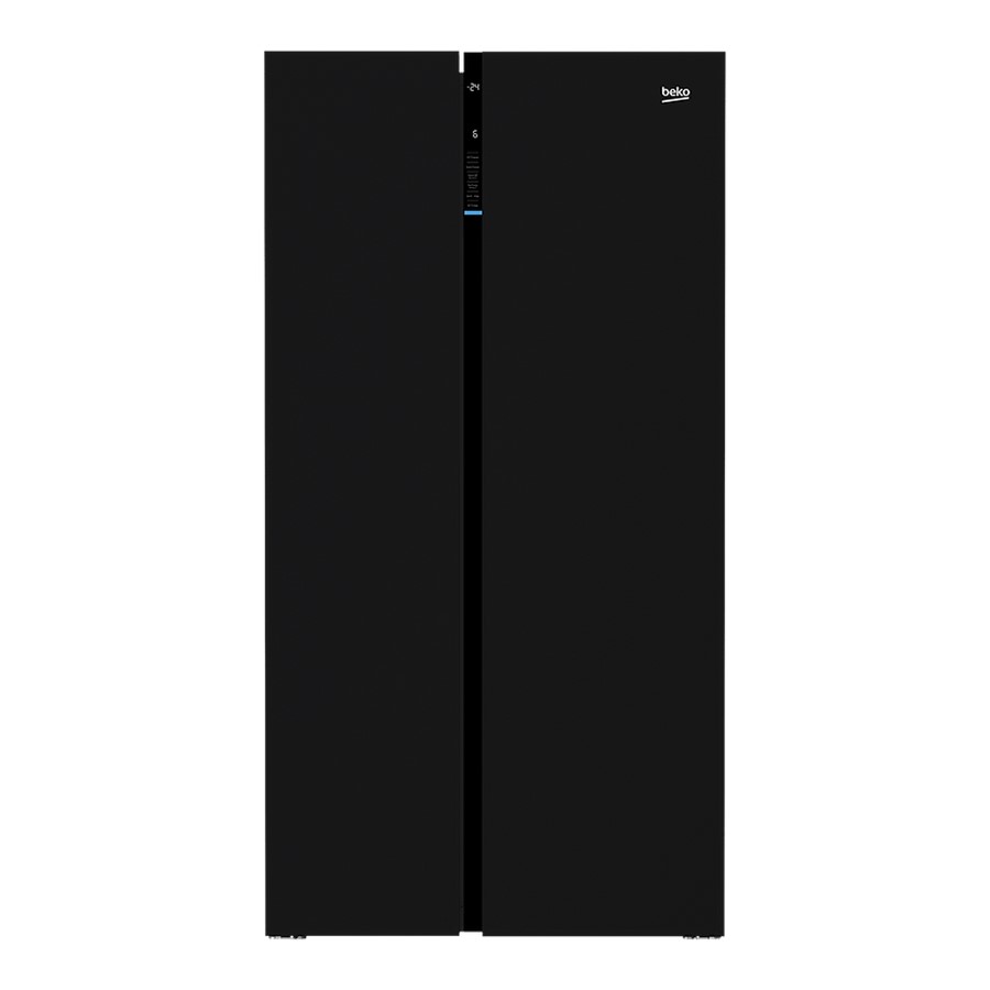 product image Beko American Style Side By Side Black H 179cm x W 91cm x D 70.5cm